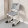 Cadeira Elevatória Escolar Simples, Cadeira para Estudo em Casa, Cadeira de Escrita para Aluno do Ensino Fundamental, Banco para Mesa Infantil, Cadeira com Encosto para Quarto de Estudante