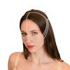 Moda Transfronteriza Cadena Facial de Capas para Mujer Joyería de Máscara Accesorios Decorativos Cadena Brillante para el Cabello Pieza de Perforación de Agua Joyería de Cadena