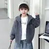 Suéter com Zíper Masculino para Primavera e Outono Estilo Coreano Infantil Elegante Versátil Casual Malha Top Moda Bebê Roupas