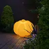 Lámpara de Calabaza de Pie para Exterior, Jardín, Patio, Terraza de Villa, Lámpara Solar para Césped, Lámpara Solar para Jardín
