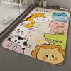 Alfombra Antideslizante de Baño con Dibujos de Patrón Fijo, Alfombrilla Especial Anticaídas para Baño de Niños, Alfombrilla de Piso de PVC con Ventosas para Baño