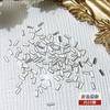 20 Tiras Largas Mini de Joyería para Uñas Planas Base Diamantes Tiras de Vidrio Blancas Brillantes Accesorios de Diamante para Uñas Venta al por Mayor