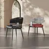 Cadeira de Jantar Minimalista Italiana Preta Luxo Leve Moderna Designer Encosto Hotel de Luxo Casa Ilha Poltrona