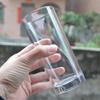 Taza Recta de Vidrio Redonda de Gran Capacidad Engrosada Taza para Jugo Taza para Enjuague Bucal y Cepillado de Dientes de Hotel Taza Recta de Vidrio para Tenis de Mesa
