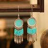 Aretes Redondos Elegantes Versátiles para Mujer, Aretes Retro Elegantes Literarios, Aretes Bohemios, Suministro al por Mayor