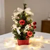 Árvore de Natal de Mesa 20cm Decoração de Natal Decoração de Vitrine de Loja Árvore de Natal de Flor Artificial Novo Produto 2026