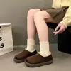 Clima Nevado al Aire Libre Suela Gruesa Invierno Dos Usos Más Terciopelo Slip-On Zapatos Postparto 2026 Zapatos de Algodón Cálidos Zapatos de Algodón Engrosados para Mujer