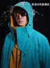 Chaqueta Desmontable a Prueba de Viento e Impermeable Luotuo Salt Mist Green Tres en Uno para Hombres y Mujeres Ropa para Exteriores Senderismo Camping Montañismo