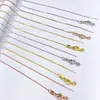 Em estoque aço inoxidável fecho de lagosta pino corrente universal corrente em forma de O corrente de pescoço corrente artesanal acessórios para joias diy atacado