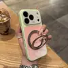 Funda de Teléfono Magnética con Soporte y Ventana Grande Gradiente Adecuada para Apple 17Promax Moderna 15/14 Tacto de Piel Dos en Uno