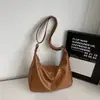 Bolsa transversal de couro macio de alta qualidade, com textura moderna, para mulheres, grande capacidade, novo estilo 2026, bolsa de ombro casual versátil para o dia a dia