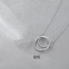 Comercio Exterior Nuevo Collar de Plata Esterlina S925 Barroco Planeta Perla Nicho de Alta Gama Tridimensional Diy Soporte Vacío Joyería