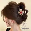 Pinza para el pelo de alta gama estilo coreano, pinza para el pelo de color block de dibujos animados para la parte trasera de la cabeza, pinza de tiburón grande versátil 2026 nueva para mujer