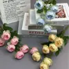 Bola de Flores Artificiais Exquisite de 7 Cabeças Transfronteiriça para Casamento ao Ar Livre, Arranjo de Flores, Parede de Flores de Fundo, Decoração de Boas-Vindas, Flores Artificiais