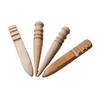 Barra de pulido de madera de haya, barra de pulido de madera redonda, barra de pulido para procesamiento de cuero, barra de pulido de bordes de cuero, barra de bordes