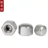 Acero Inoxidable 304 Tuerca Ciega Hexagonal de Cabeza Baja Din917 Tuerca de Cabeza Baja Perfil Bajo M3M4M5M6M8M10-M16