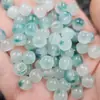 Azul Jadeíta Flor Flutuante Tipo Antigo Contas Jade Contas Soltas Semente de Gelo Passepartout Pulseira Colar Acessórios de Joias Contas Artesanais
