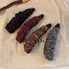 Pinza de Plátano Plegada Floral a Cuadros Coreana para el Cabello de Mujer en la Parte Posterior de la Cabeza, Pinza Vertical de Cola de Caballo de Alta Gama, Elegantes Accesorios para el Cabello y Tocado