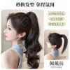 Tranças de Peruca de Ondas Grandes com Presilha, Prendedor de Cabelo Alto para Rabo de Cavalo, Tranças Falsas para Aumentar o Volume do Cabelo, Rabo de Cavalo Falso Alto no Topo da Cabeça, Cabelo Realista