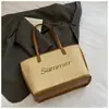 Vacaciones de Verano en la Playa junto al Mar Bolsa de Paja para Mujer 2025 Nueva Bolsa de Hombro de Gran Capacidad Bolso Tote de Moda para Ir al Trabajo
