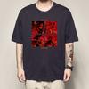 Camiseta de Verano para Hombre de Una Pieza Estampada Luna Ligera Oda Manga Corta y Bestias Campesinas Kedo Animación Ropa Circundante