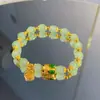 Pulsera de cigarra original diseño de nicho ins este año pulsera de imitación de jade Hetian regalo del Festival del Bote del Dragón suministro en vivo