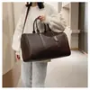 Bolsa de mano tejida con patrón de moda transfronteriza personalizada, bolso de hombro de gran capacidad, bolsa de equipaje de viaje y bolsa para gimnasio deportivo