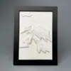 Demon Slayer: Kimetsu No Yaiba Kamado Tanjiro Gesso Estéreo 3D Pintura Pendurada Feita à Mão Moldura de Foto Enfeites Anime Presente de Aniversário