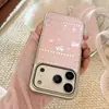 Funda Espejo Conejo Rosa Adecuada para Funda de Teléfono 17Promax iPhone 17 Apple 16 Galvanizada 13 Alto Valor Estético 15 Funda Dura