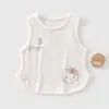 Categoría un Chaleco de Modal para Bebé Estilo Verano Delgado Top sin Mangas Camiseta de Dibujos Animados para Niños