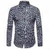 Camisa de Hombre de Manga Larga Europea y Americana Transfronteriza de Primavera y Otoño, Nueva Tendencia de Moda con Estampado 3D Fresco