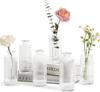 Conjunto Mais Vendido Transfronteiriço Vaso Pequeno Arranjo de Flores Decoração de Mesa de Alto Nível Ornamentos Vaso Mini de Vidro Transparente Atacado