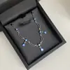 Anillo Versa Nuevo Estilo Francés Super Hada Encaje Borla Gota de Agua Aguamarina Aro de Luz Lujo Nicho Estilo Corte Pulsera