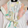 Bufanda Triangular Estampada de Diseño Único para Mujer, Chal Multiusos de Sarga, Chaleco Fino de Exterior Falso Cuello para Primavera y Otoño