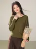 Suéter de tricô assimétrico estilo xale para mulheres, design de outono precoce, suéter de manga longa ombro a ombro, caimento justo, estilo nicho