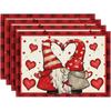 Amazon Oferta Caliente Día de San Valentín Individual Amor Individual Decorativo Mesa de Comedor Individual Impreso Exclusivo Transfronterizo