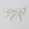 Estilo Chanel Lazo de Perlas Accesorios Tejidos a Mano Broche en Forma de Corazón DIY Decoraciones para Zapatos y Sombreros Accesorios para Ropa