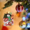 Presente de Natal Transfronteiriço Pendente de Decoração de Carro Acrílico 2D Novo Festa de Natal Pendente de Árvore de Natal