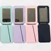 Aplicable Transfronterizo Apple iPhone 17 Portatarjetas Magnético Tipo Espejo con Bisagra Magsafe Estilo Cartera Ranura Múltiple para Tarjetas Estuche para Tarjetas