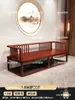 Nueva Cama Arhat de Madera Maciza Estilo Chino Sofá Cama de Dos Usos para Sala de Estar Zen Apartamento Pequeño Sofá Arhat Simple Cama de Concubina Noble para B&B