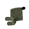 Bufanda de Punto para Niños con Gorro Integrado Otoño e Invierno Gorro Cálido para Protección de Orejas para Niños y Niñas Rayado Estilo Coreano Lindo Gorro de Lana