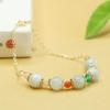 Pulseira Aiyu Jade Natural Birmanês Grau a Joias Femininas Vintage Atacado Dropshipping S3120710