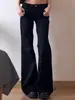 Jeans de Pierna Ancha Ajustados de Cintura Baja Estilo Americano Chica Atrevida Talla Grande para Mujer Otoño Temprano Sueltos Versátiles Rectos