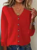 Cárdigan de Punto para Mujer, Chaqueta de Punto para Primavera y Verano, Cárdigan Suéter de Manga Larga, Chaqueta de Temporada Tallas Grandes, Chaqueta Suéter Transfronteriza para Mujer