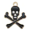 Transfronterizo 125 Goteo de aceite Fantasma de Halloween Calavera Murciélago Muerte Colgante DIY Pulsera Llavero Colgante de Joyería