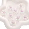 25mm Acrílico Transparente Dos Tonos Colorido Girasol Agujero Pasante Cuentas Sueltas Hecho a Mano DIY Pulsera Cadena de Teléfono Móvil Accesorios