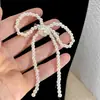 Horquilla de Perlas y Lazo de Lujo Ligero Accesorios para el Cabello de Mujer Clip Lateral para Cola de Caballo Alto Valor Estético Clip Dulce para Flequillo de Niña