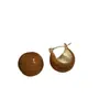Serie de Color Café Caramelo Pendientes Redondos de Bola para Mujer 2022 Nuevos Pendientes de Moda Otoño de Gama Alta Pendientes Retro Elegantes de Otoño e Invierno