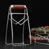 Abrazadera de Placa de Acero Inoxidable 304 para Levantar Tazones y Platos, Pinza para Platos de Cocina, Pinza para Ollas de Barro y Comida al Vapor, Antiescaldante y Resistente a Altas Temperaturas