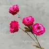 Pó de rosa auditório de casamento sala de casamento flor de simulação de casamento vermelho rosa rosa flor de fundo decorativa flor artificial atacado
